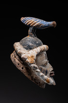 Kopfaufsatz "gelede", Nigeria, Yoruba, Größe: H: 25,5 cm (H: 10.0 inch), ID: 3052116 - 3/3