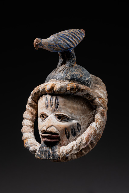 Headdress "gelede", Nigeria, Yoruba, Size: H: 25,5 cm (H: 10.0 inch), ID: 3052116