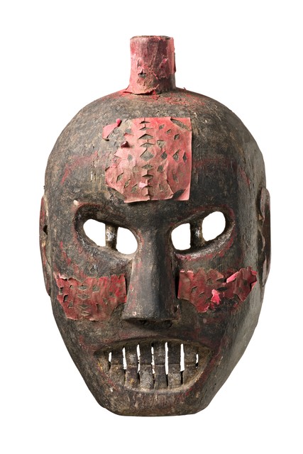 Masque chamanique, China / Vietnam, Yao, Taille: H: 27 cm 30,5 cm (with knob) (H: 10.6 inch 12.0 inch (with knob)), ID: 3052140