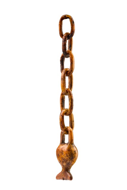 Partie d'une poignée de traction, Canada - Alaska - Groenland, Inuit, Taille: L: 13,2 cm (L: 5.2 inch), ID: 3052132