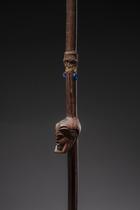 Dignitary staff with two anthropomorphic heads, D. R. Congo, Songye, Size: H: 129 cm (H: 50.8 inch), ID: 3052276 - 4/11