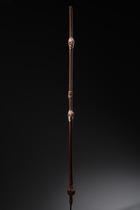 Dignitary staff with two anthropomorphic heads, D. R. Congo, Songye, Size: H: 129 cm (H: 50.8 inch), ID: 3052276 - 11/11