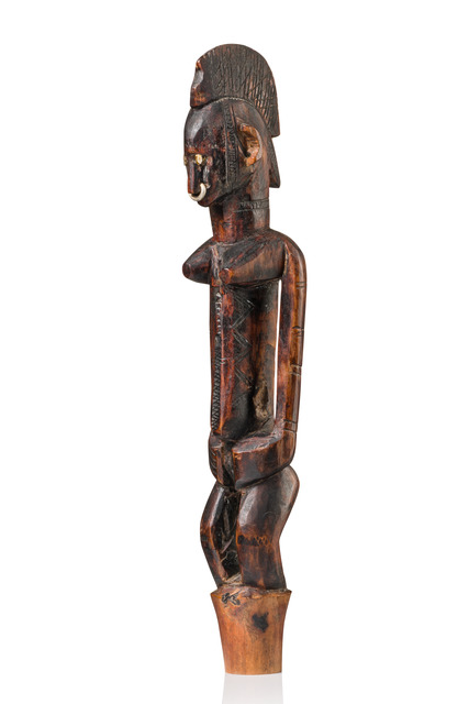Figurative staff finial, Mali, Bamana, Size: H: 32 cm (H: 12.6 inch), ID: 3052430