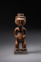 Small female power figure, D. R. Congo, Zimba / Binja, Size: H: 11,5 cm (H: 4.5 inch), ID: 3052428 - 2/5