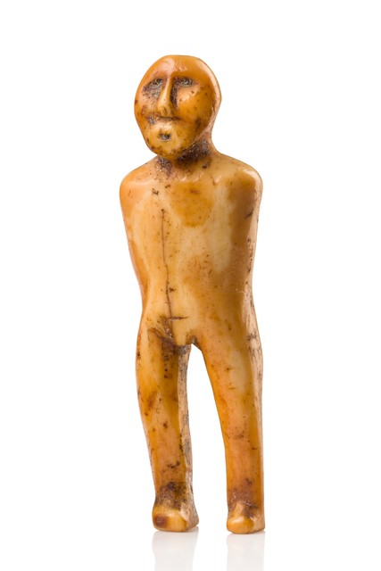 Figurine miniature, Canada - Alaska - Groenland, Inuit, Taille: H: 5 cm (H: 2.0 inch), ID: 3052474