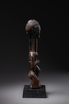 Weibliche Fetisch-Halbfigur "kakudji", D. R. Kongo, Luba, Größe: H: 26 cm (H: 10.2 inch), ID: 3052429 - 2/5