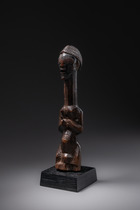 Weibliche Fetisch-Halbfigur "kakudji", D. R. Kongo, Luba, Größe: H: 26 cm (H: 10.2 inch), ID: 3052429 - 4/5