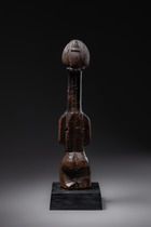 Weibliche Fetisch-Halbfigur "kakudji", D. R. Kongo, Luba, Größe: H: 26 cm (H: 10.2 inch), ID: 3052429 - 5/5