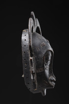 Anthropomorphic face mask "kpélié" ("kpeli yehe"), Côte d'Ivoire, Senufo, Size: H: 27,5 cm (H: 10.8 inch), ID: 3052432 - 4/5