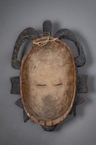 Anthropomorphic face mask "kpélié" ("kpeli yehe"), Côte d'Ivoire, Senufo, Size: H: 27,5 cm (H: 10.8 inch), ID: 3052432 - 5/5
