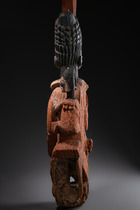 Two "opo ile" veranda posts, each shaped as a Maternité, Nigeria, Yoruba, Ekiti, ID: 3052611 - 5/10