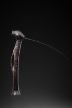 Ceremonial adze, D. R. Kongo, Kuba - Lele, Size: H: 20 cm L: 15,5 cm (blade) (H: 7.9 inch L: 6.1 inch (blade)), ID: 3052752 - 3/4