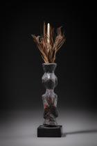 Zauberfigürchen, D. R. Kongo, Lulua, Größe: H: 8,8 cm 14,5 cm (with feathers) (H: 3.5 inch 5.7 inch (with feathers)), ID: 3052754 - 4/4