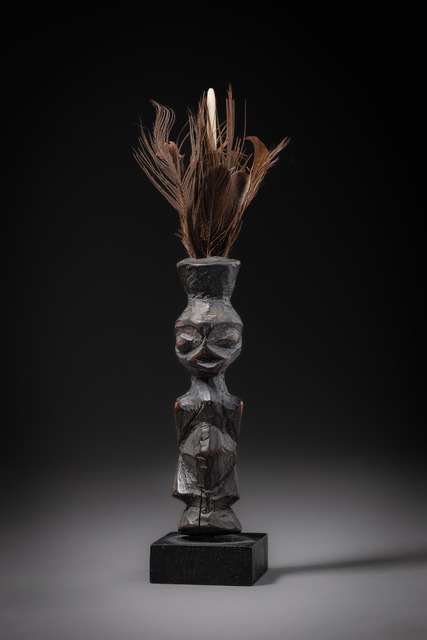 Zauberfigürchen, D. R. Kongo, Lulua, Größe: H: 8,8 cm 14,5 cm (with feathers) (H: 3.5 inch 5.7 inch (with feathers)), ID: 3052754