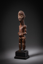 Figure debout, R. D. Congo, Congo méridional, entre les fleuves Kasaï et Sankuru, Bena Lulua, Bakwa Ndolo, Taille: H: 28 cm (H: 11.0 inch), ID: 3052755 - 2/6