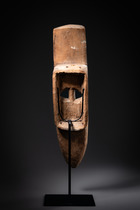 Masque anthropomorphe "igri" ou "okonkpo", Nigéria, Igbo-Afikpo, Taille: H: 42,5 cm (H: 16.7 inch), ID: 3052817 - 4/4