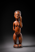 Petite figure féminine, Zambie, Bemba - Bisa, Taille: H: 21,3 cm (H: 8.4 inch), ID: 3052760 - 6/6