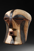 Masque "kifwebe", type féminin "kikashi", R. D. Congo, Songye, Taille: H: 35,5 cm (H: 14.0 inch), ID: 3052798 - 5/8