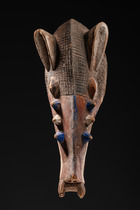 Masque de phacochère, Nigéria, Yoruba, Taille: H: 52 cm (H: 20.5 inch), ID: 3052801 - 4/5