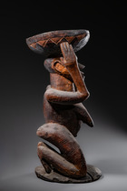 Calabash carrier, D. R. Congo, Bemba - Bisa, Size: M: 52 cm x 21,5 cm x 24 cm (M: 20.5 inch x 8.5 inch x 9.4 inch), ID: 3052766 - 3/5