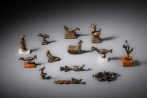 Thirteen gold weights with bird motif, Ghana, Akan, ID: 3052847 - 2/5