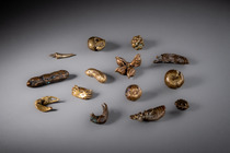 Fourteen gold weights cast from natural forms, Ghana, Akan, ID: 3052842 - 2/2