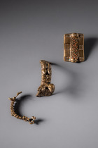 Eleven goldweights: shields and swords, Ghana, Akan, ID: 3052848 - 3/4