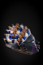 Anthropomorphic helmet mask  "gelede", Nigeria, Yoruba, Size: M: 30 cm x 20 cm (M: 11.8 inch x 7.9 inch), ID: 3052815 - 3/7