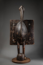 Large bird sculpture, “porpianong", Côte d'Ivoire, Senufo, Size: H: 144 cm (H: 56.7 inch), ID: 3052825 - 2/6