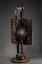 Large bird sculpture, “porpianong", Côte d'Ivoire, Senufo, Size: H: 144 cm (H: 56.7 inch), ID: 3052825 - 5/6