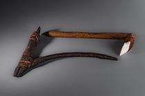 Hache, Îles Marshall, Taille: L: 45 cm (shaft) 17 cm (blade) (L: 17.7 inch (shaft) 6.7 inch (blade)), ID: 3052853 - 4/4