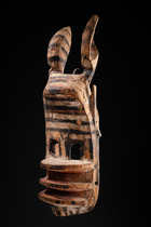 Masque facial zoomorphe, Mali, Dogon, Taille: H: 54 cm (H: 21.3 inch), ID: 3052855 - 5/5