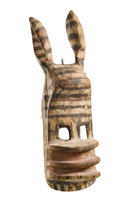 Zoomorphic face mask, Mali, Dogon, Size: H: 54 cm (H: 21.3 inch), ID: 3052855