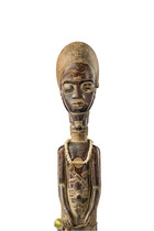 Paire de figures "asie usu", Côte d'Ivoire, Baoulé, Taille: H: 36,5 cm / 30 cm (H: 14.4 inch / 11.8 inch), ID: 3052889 - 8/8