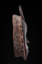 Anthropo-zoomorphic mask "djela", Côte d'Ivoire, Guro, Size: H: 36,5 cm (H: 14.4 inch), ID: 3052896 - 3/5