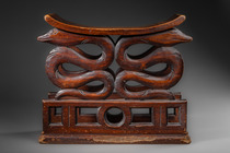 Stool "konda", before 1920, Cameroon, Duala, Size: H: 45,5 cm B: 53 cm (H: 17.9 inch B: 20.9 inch), ID: 3052909 - 2/7