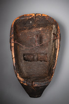 Portrait mask "ndoma" of the "mblo" group, Côte d'Ivoire, Baule, Size: H: 28,5 cm (H: 11.2 inch), ID: 3052903 - 4/5