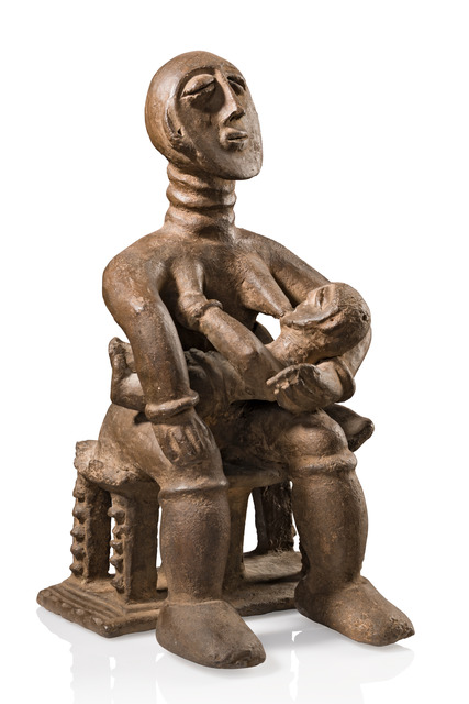 Maternité, Ghana, Akan, Size: H: 37 cm (H: 14.6 inch), ID: 3053294
