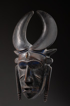 Masque à cornes "siginkura-ayna", Côte d'Ivoire, Ligbi, Taille: H: 40 cm (H: 15.7 inch), ID: 3053311 - 2/5