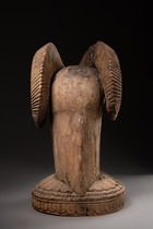 Rare ram head "osamasinmi", Nigeria, Benin / Owo, Size: H: 38,5 cm (H: 15.2 inch), ID: 3053305 - 4/6