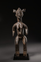 Stehende weibliche Figur, Nigeria, Basa Nge, Größe: H: 35 cm (H: 13.8 inch), ID: 3053325 - 2/5