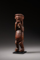 Standing male power figure, D. R. Congo, Hungana, Size: H: 16,5 cm (H: 6.5 inch), ID: 3053323 - 2/5