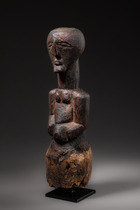 Fetischfigur "nkisi", D. R. Kongo - Lomami-Becken und Provinz, Songe, Größe: H: 32 cm (H: 12.6 inch), ID: 3053335 - 2/5
