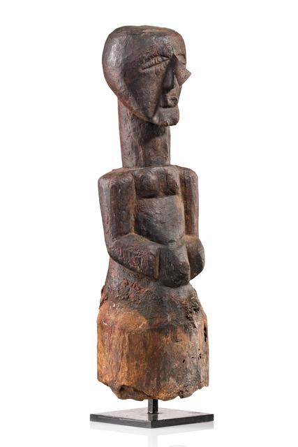 Fetischfigur "nkisi", D. R. Kongo - Lomami-Becken und Provinz, Songe, Größe: H: 32 cm (H: 12.6 inch), ID: 3053335