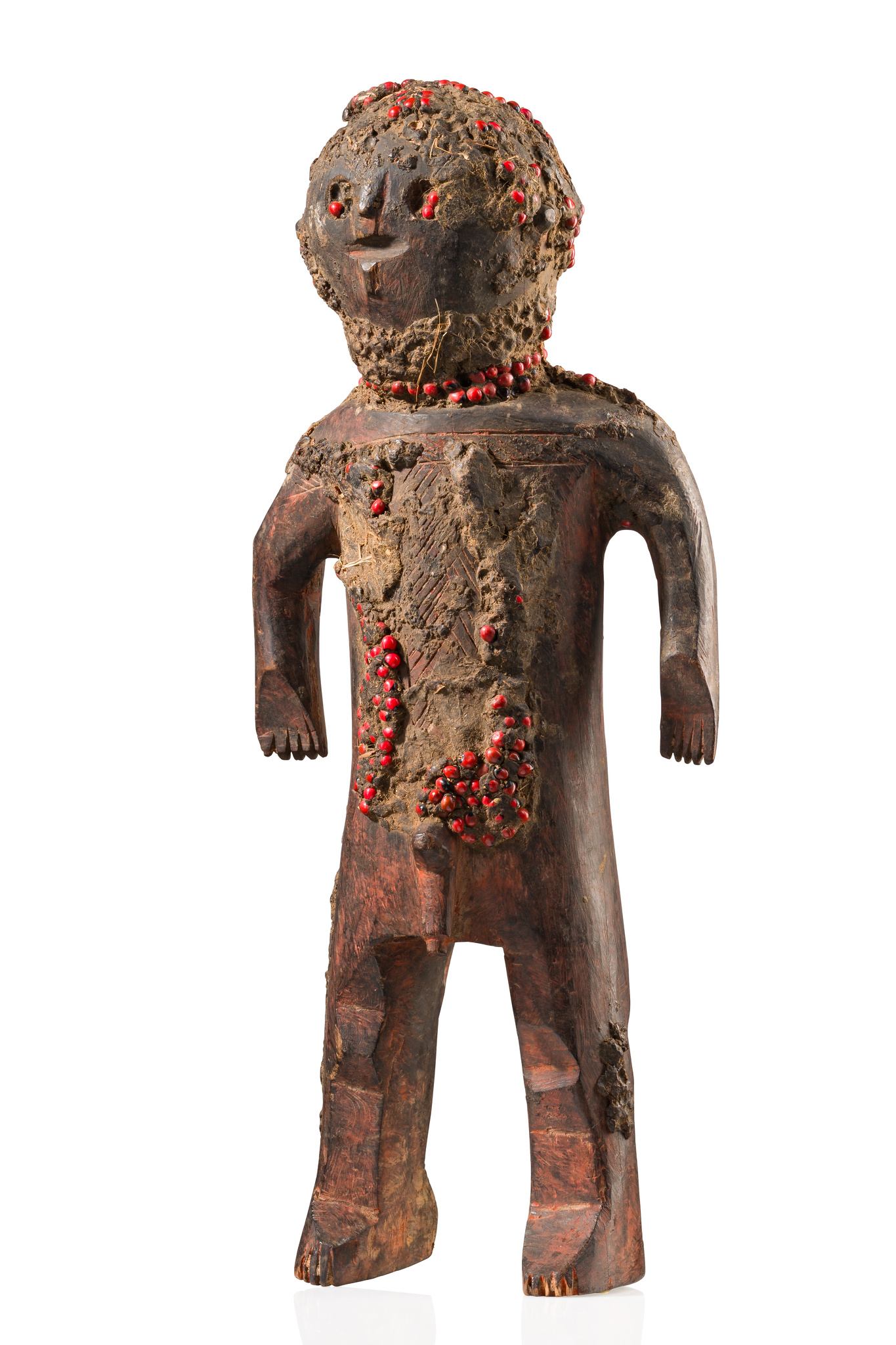 Stehende männliche Figur, Nigeria, Kantana (Mama), Größe: H: 42,5 cm (H: 16.7 inch), ID: 3053328