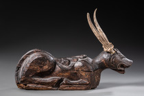 Tempelhirsch "kidang", Indonesien - Bali, Größe: H: 25,9 cm L: 37,3 cm (H: 10.2 inch L: 14.7 inch), ID: 3053569 - 3/4