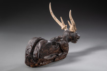 Tempelhirsch "kidang", Indonesien - Bali, Größe: H: 25,9 cm L: 37,3 cm (H: 10.2 inch L: 14.7 inch), ID: 3053569 - 4/4