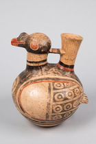 Tüllengefäß mit Bandhenkel in Gestalt eines Vogels, ca. 300 - 500 n.Chr., Peru, Recuay, Nördliches Hochland, Größe: H: 19,5 cm (H: 7.7 inch), ID: 3050258 - 2/6