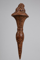Handle of a fly whisk "nandwa blawa", Côte d'Ivoire, Baule, Size: H: 27 cm (H: 10.6 inch), ID: 3050490 - 5/5