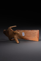 Thronende Göttin, griechisch-archaischer Stil, ca. 650 - 500 v. Chr., Europa-Antiken, Mittelgriechenland, Böotien, Größe: H: 11,5 cm (H: 4.5 inch), ID: 3051429 - 6/6